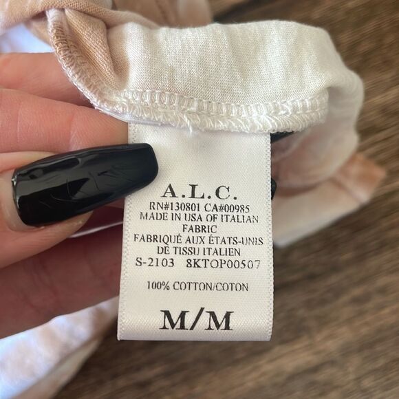 NWT Alc bambina tie dye t-shirt medium beige new - Picture 8 of 11